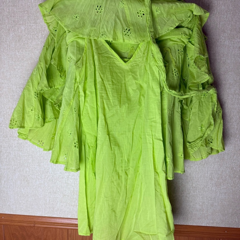 Velvet by Graham & Spencer Gracie Eyelet Embroidered Mini Dress New with tags - Picture 7 of 7